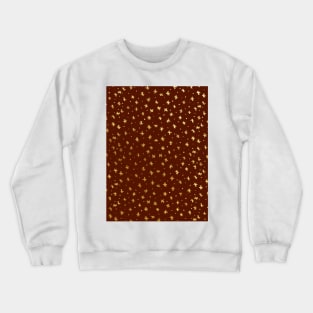 Snowflakes and dots - red and gold Crewneck Sweatshirt